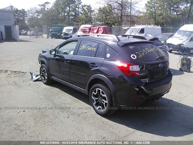 JF2GPABC2HH264634 - 2017 SUBARU CROSSTREK PREMIUM BLACK photo 3