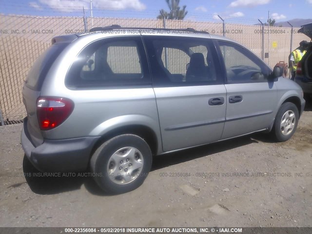 1D4GP25B63B193623 - 2003 DODGE CARAVAN SE SILVER photo 4