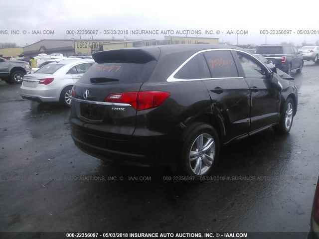 5J8TB3H33FL015866 - 2015 ACURA RDX BROWN photo 4