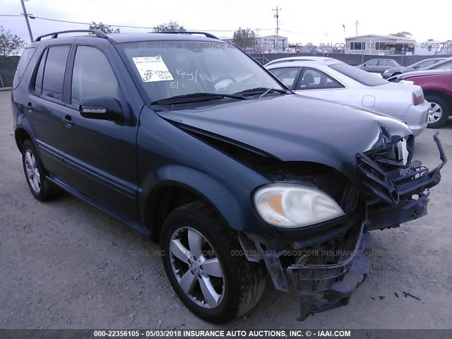 4JGAB54E33A372198 - 2003 MERCEDES-BENZ ML 320 GREEN photo 1