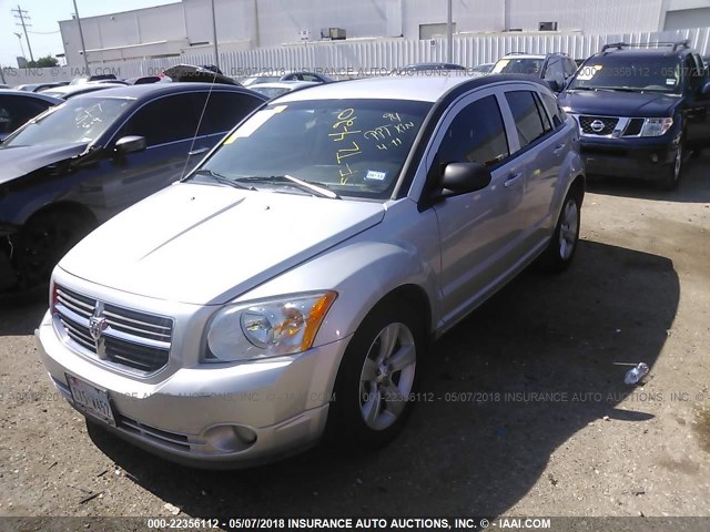 1B3CB3HA4BD247606 - 2011 DODGE CALIBER MAINSTREET SILVER photo 2