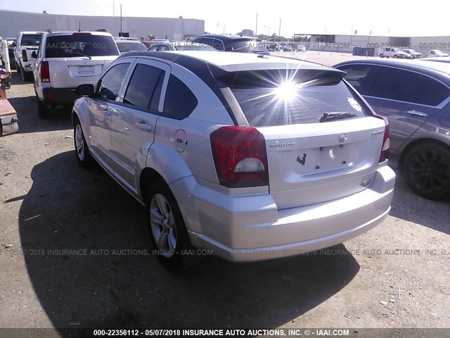 1B3CB3HA4BD247606 - 2011 DODGE CALIBER MAINSTREET SILVER photo 3