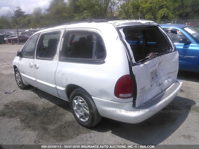 1B4GP44GXYB778893 - 2000 DODGE GRAND CARAVAN SE/SPORT WHITE photo 3