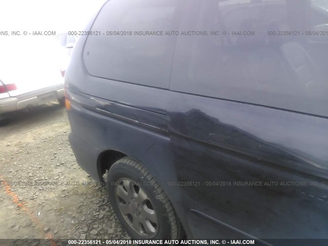 2HKRL18923H000855 - 2003 HONDA ODYSSEY EXL BLACK photo 6