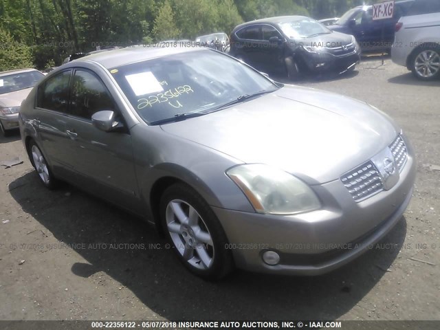 1N4BA41E04C831693 - 2004 NISSAN MAXIMA SE/SL GRAY photo 1