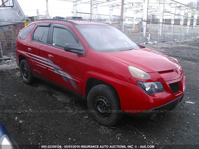 3G7DA03E63S551602 - 2003 PONTIAC AZTEK RED photo 1