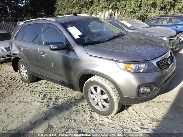 5XYKT3A61DG405675 - 2013 KIA SORENTO LX TAN photo 1