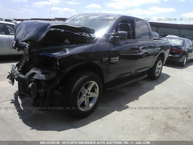 1C6RR6KT0DS686176 - 2013 RAM 1500 ST GRAY photo 2