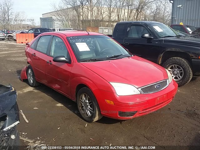 1FAFP34N96W196853 - 2006 FORD FOCUS ZX4 RED photo 1