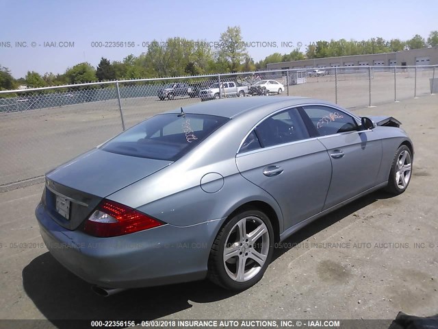 WDDDJ75X56A032299 - 2006 MERCEDES-BENZ CLS 500C GRAY photo 4