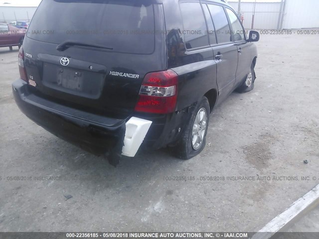 JTEGP21A570132450 - 2007 TOYOTA HIGHLANDER SPORT BLACK photo 6