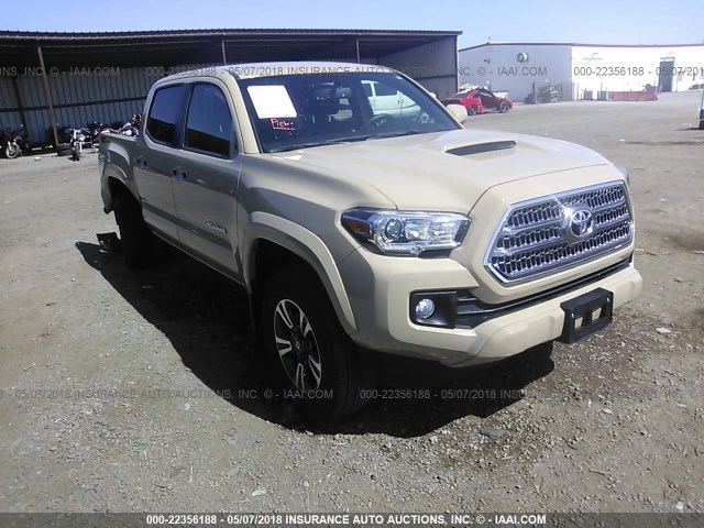 3TMAZ5CN4HM049001 - 2017 TOYOTA TACOMA DBL CAB/SR5/TRD SPORT/OR BROWN photo 1