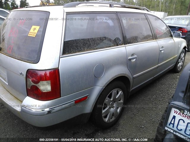 WVWWH63B62E418930 - 2002 VOLKSWAGEN PASSAT GLX 银色 照片 4
