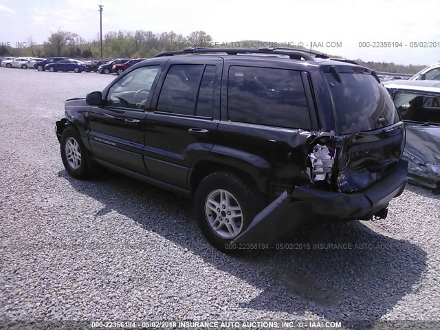 1J4GW48S74C368717 - 2004 JEEP GRAND CHEROKEE LAREDO/COLUMBIA/FREEDOM BLACK photo 3