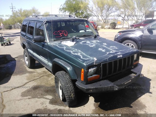 1J4FF68S5XL570855 - 1999 JEEP CHEROKEE SPORT/CLASSIC GREEN photo 1