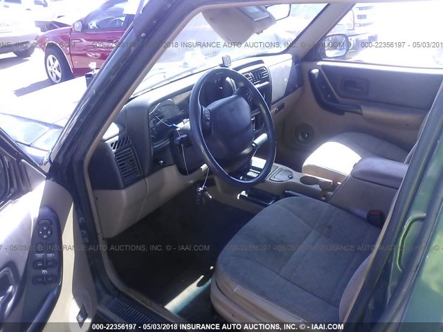 1J4FF68S5XL570855 - 1999 JEEP CHEROKEE SPORT/CLASSIC მწვანე ფოტო 5