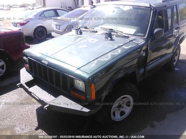 1J4FF68S5XL570855 - 1999 JEEP CHEROKEE SPORT/CLASSIC GREEN photo 6