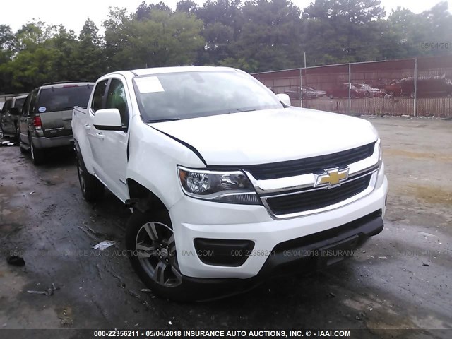 1GCGTCEN6J1111384 - 2018 CHEVROLET COLORADO LT WHITE photo 1