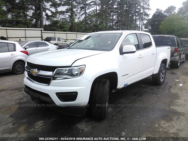 1GCGTCEN6J1111384 - 2018 CHEVROLET COLORADO LT WHITE photo 2