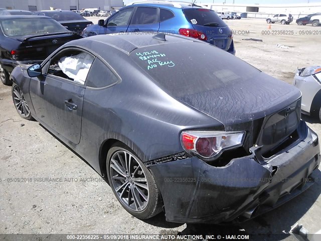 JF1ZNAA10F9708488 - 2015 TOYOTA SCION FR-S BLACK photo 3