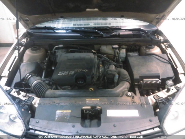 1G1ZT62855F192596 - 2005 CHEVROLET MALIBU MAXX LS GOLD photo 10