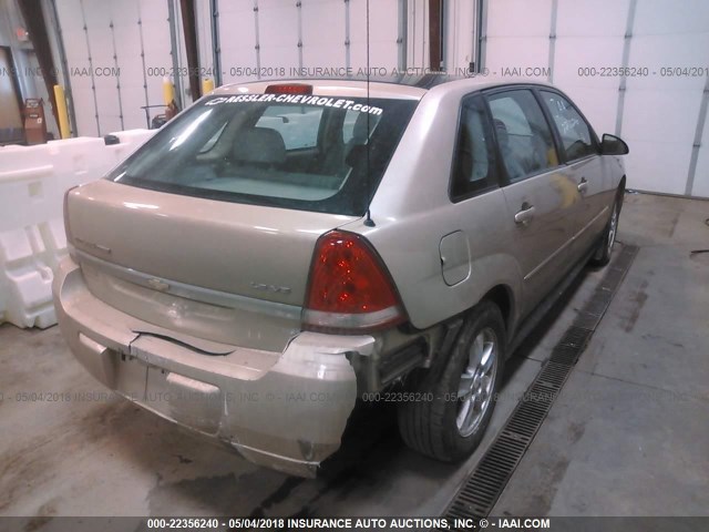 1G1ZT62855F192596 - 2005 CHEVROLET MALIBU MAXX LS GOLD photo 4