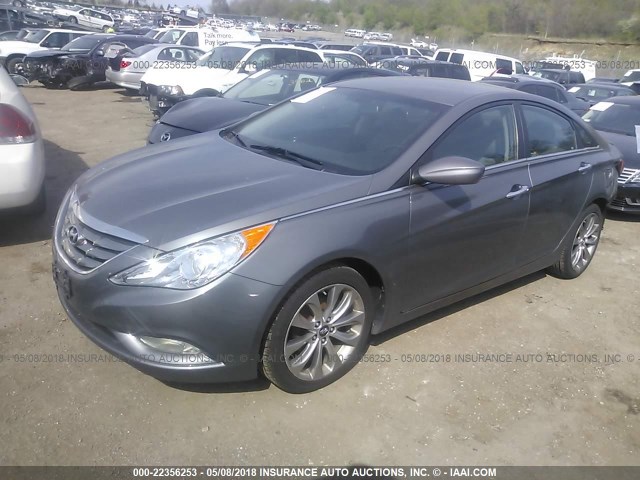 5NPEC4AC0CH426422 - 2012 HYUNDAI SONATA SE/LIMITED SILVER photo 2