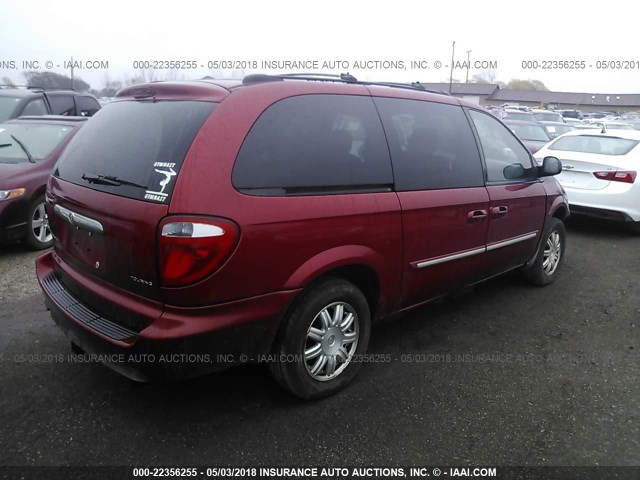 2A4GP54L06R656686 - 2006 CHRYSLER TOWN & COUNTRY TOURING RED photo 4