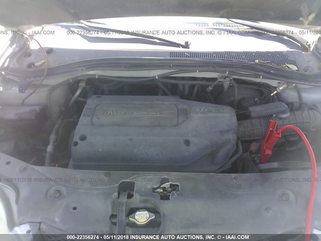 2HNYD18221H535065 - 2001 ACURA MDX SILVER photo 10