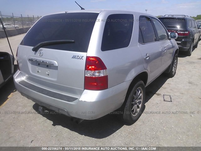 2HNYD18221H535065 - 2001 ACURA MDX SILVER photo 4