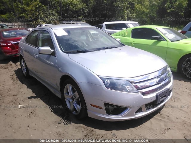 3FAHP0KC6AR181974 - 2010 FORD FUSION SILVER photo 1