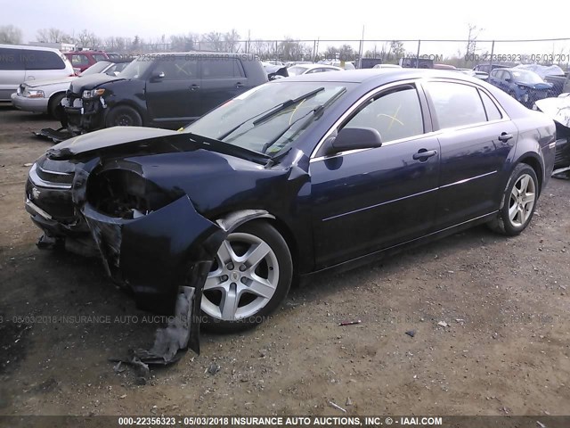 1G1ZB5EB7A4142034 - 2010 CHEVROLET MALIBU LS 深蓝色 照片 2