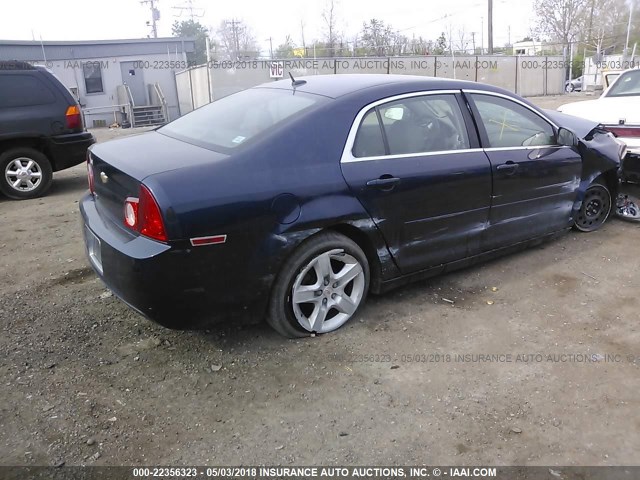 1G1ZB5EB7A4142034 - 2010 CHEVROLET MALIBU LS 深蓝色 照片 4