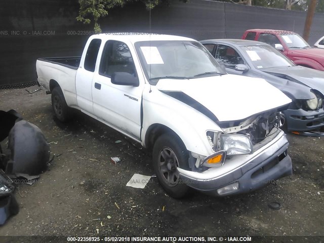 5TEVL52NX1Z734570 - 2001 TOYOTA TACOMA XTRACAB WHITE photo 1