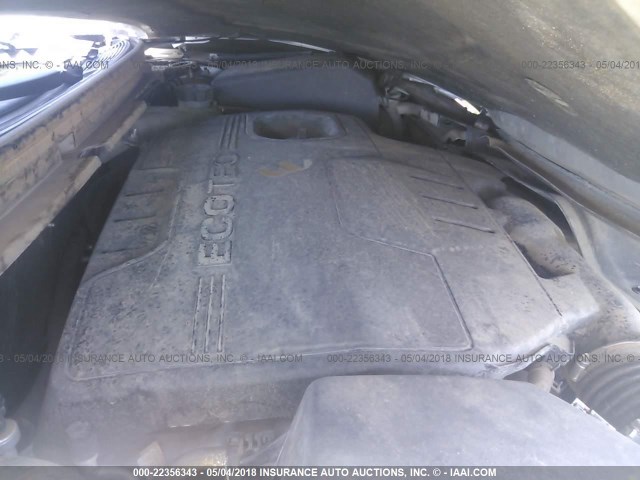 1G1ZE5EU0BF376207 - 2011 CHEVROLET MALIBU LTZ 银色 照片 10