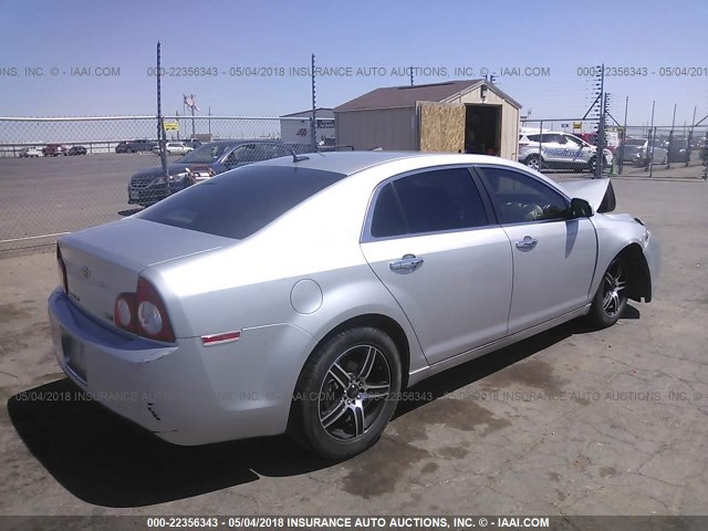 1G1ZE5EU0BF376207 - 2011 CHEVROLET MALIBU LTZ 银色 照片 4