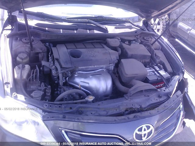 4T4BF3EK2BR161398 - 2011 TOYOTA CAMRY SE/LE/XLE GRAY photo 10