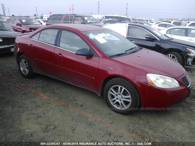 1G2ZF55B564177923 - 2006 PONTIAC G6 SE RED photo 1