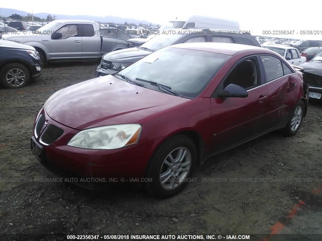 1G2ZF55B564177923 - 2006 PONTIAC G6 SE RED photo 2