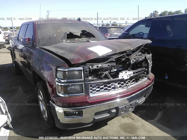 3GCPCREC2FG424619 - 2015 CHEVROLET SILVERADO C1500 LT BURGUNDY photo 1