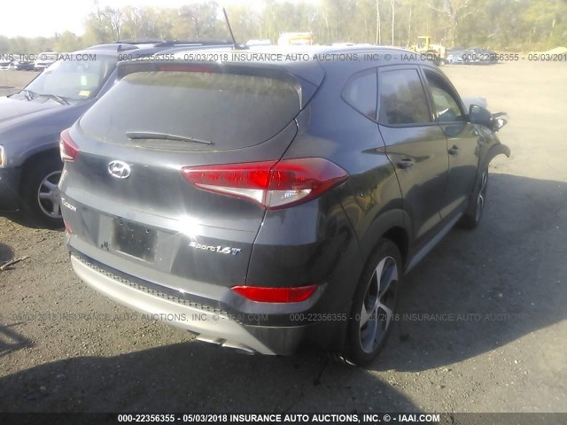 KM8J33A23HU453302 - 2017 HYUNDAI TUCSON LIMITED/SPORT AND ECO/SE BLACK photo 4
