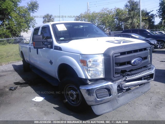 1FT8W3BTXEEB11188 - 2014 FORD F350 SUPER DUTY WHITE photo 1