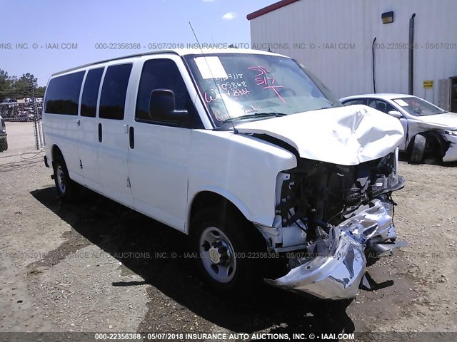 1GAZG1FG7F1105868 - 2015 CHEVROLET EXPRESS G3500 LT WHITE photo 1