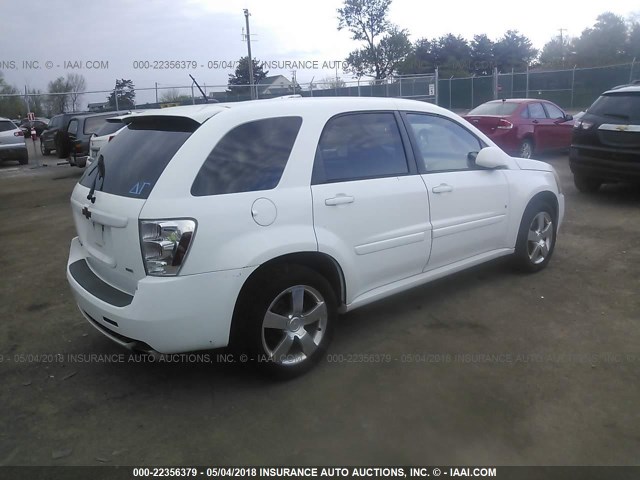 2CNDL737286033137 - 2008 CHEVROLET EQUINOX SPORT WHITE photo 4