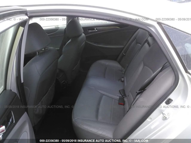 KMHEC4A41CA022475 - 2012 HYUNDAI SONATA HYBRID SILVER photo 8