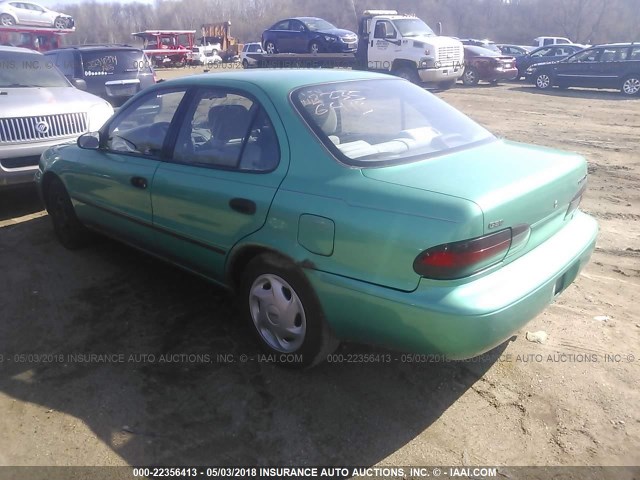 1Y1SK5285SZ006387 - 1995 GEO PRIZM LSI GREEN photo 3