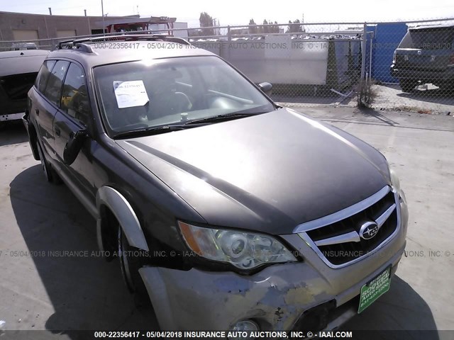 4S4BP61C287342838 - 2008 SUBARU OUTBACK 2.5I BROWN photo 1