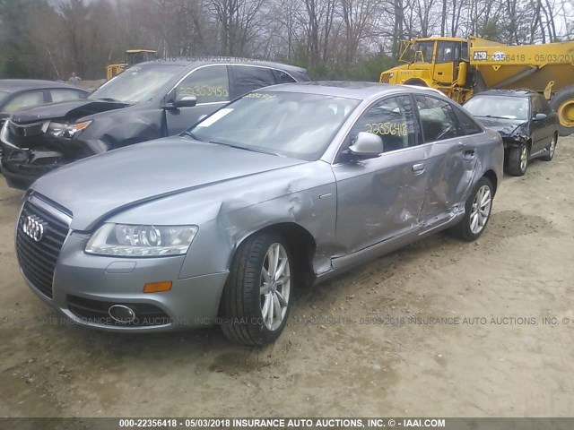 WAUKGAFB2BN036083 - 2011 AUDI A6 PRESTIGE ვერცხლისფერი ფოტო 2