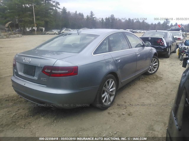 WAUKGAFB2BN036083 - 2011 AUDI A6 PRESTIGE ვერცხლისფერი ფოტო 4