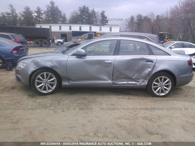WAUKGAFB2BN036083 - 2011 AUDI A6 PRESTIGE ვერცხლისფერი ფოტო 6